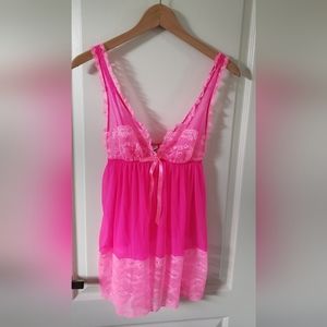 NWT Victoria's Secret pink babydoll, size M